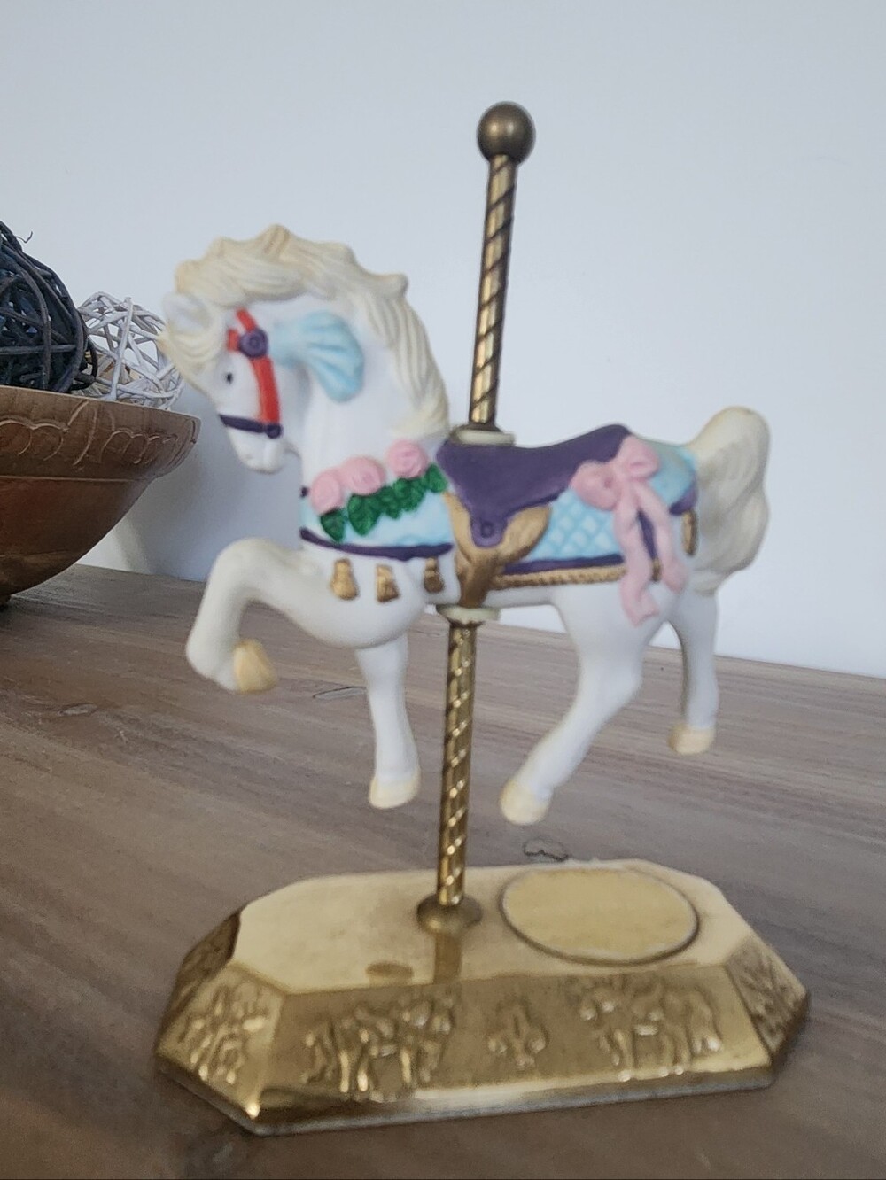 Vintage Westminster Carousel Horse Figurine Lot, 3 Decorative Collectible Horses - Picture 13 of 16